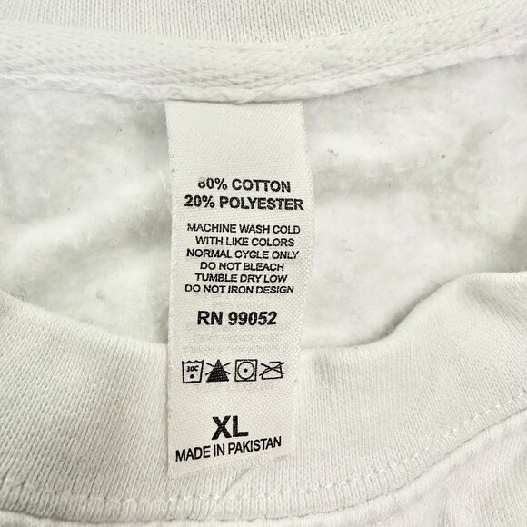 Independent Trading Company Sweatshirt Hoop Dreams Adults Size XL White Preowned - Picture 6 of 9